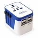 thumbnail image 2 of Adaptador de viaje Ceptics Universal World Power con 4 puertos USB, 2 of 6