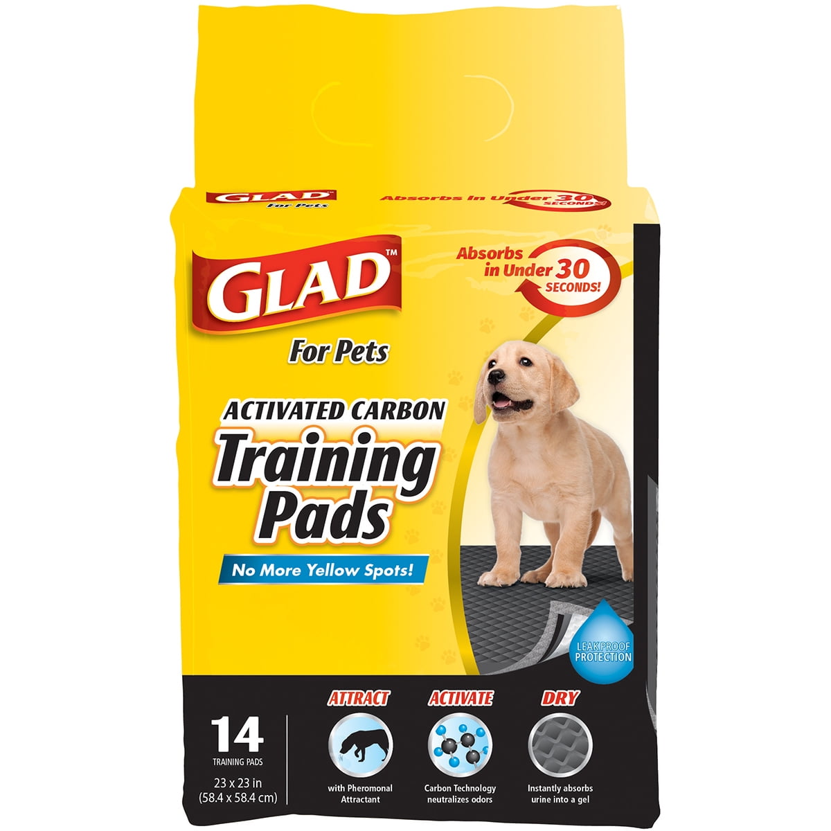 Glad Activated Carbon Training Pads 14/Pkg Walmart Canada