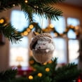 thumbnail image 4 of Aoyunhp 1Pc Forest Animal Series Christmas Ornaments,Cute Animal Christmas Ornaments,2D Flat Acrylic Hanging Pendant Creature Raccoon Hedgehog Decor,Christmas Tree Decorations for Home Holiday, 4 of 7