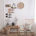thumbnail image 6 of Sorbus Wine Rack Wall Mounted - Display Wine Bottles, Champagne, Towels in Metal Wall Mount Wine Rack - 6 Level Wall Wine Rack Towel Holder for Organizing Kitchens, Dining Room, Home Bar, Bath Towels, 6 of 7