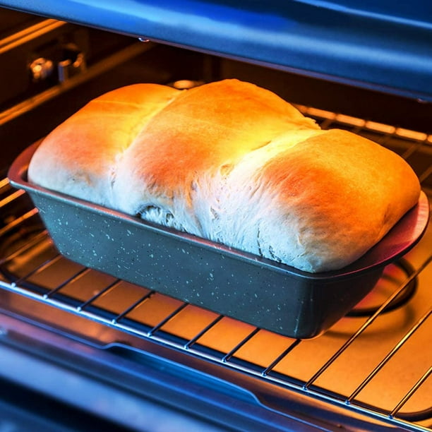 Moule à pain moyen 4 pièces, moule à pain de cuisson en acier au carbone à  revêtement antiadhésif (or/rose/bleu/gris), moule à pain de sécurité 