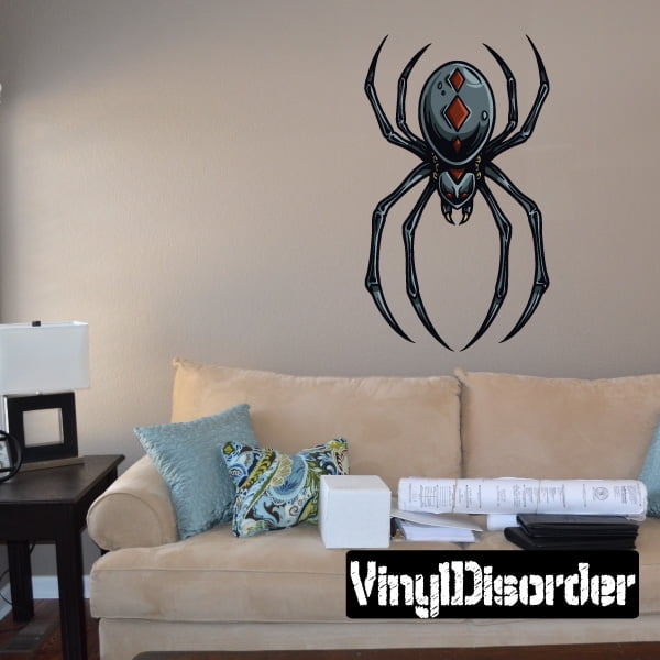 Black Widow Spider Wall Decal Vinyl Car Sticker Uscolor002