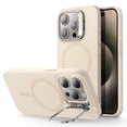 thumbnail image 1 of Funda de teléfono ESR para iPhone 15 Pro MagSafe de silicona con soporte, 1 of 9
