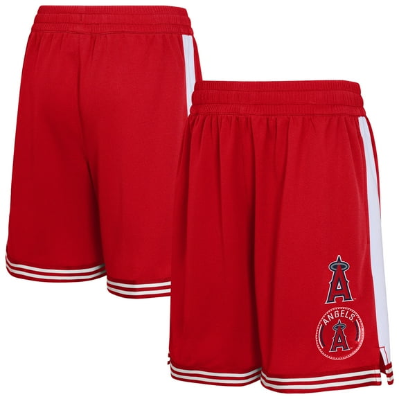 Youth Red Los Angeles Angels Infielder Shorts