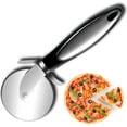thumbnail image 1 of Stainless Steel Pizza Cutter - Pizza Cutter Wheel Slicer with Non Slip Handle, Super Sharp and Durable Blade Ideal for Pizza, Pies, Waffles and Dough Cookies - Easy to Use and Clean, 1 of 9