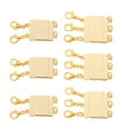 thumbnail image 2 of Yunhgft Necklace Clasp Multi Layer 2-3 Necklace Clasp Multi Separator Necklace Connector Gold 6pcs, 2 of 9