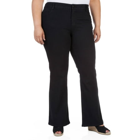 Faded Glory - Women's Plus-Size Flare Jeans - Walmart.com