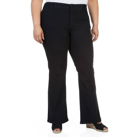 Faded Glory - Women's Plus-Size Flare Jeans - Walmart.com