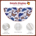thumbnail image 3 of Sikiie Butterflies1 Nativity Christmas Tree Skirt, Jesus Christian Winter Holiday Tree Mat Decoration(30-48IN)48", 3 of 6