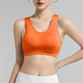 thumbnail image 2 of Jamsmile Women Sports Bra Solid Color Soft Support Yoga No Underwire Push Up Sports Bras Running Gym Fitness Training Bras, 2 of 6