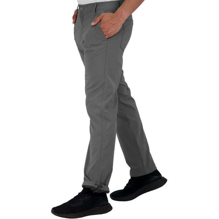 Gerry Men s Stretch Fabric Fleece Lined Pant Gray 34x30