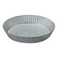 thumbnail image 2 of Better Homes & Gardens 9.75 inch Footed Galvanized Gray Metal Plant Saucer, 2 of 5