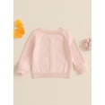 thumbnail image 5 of RUINIXCW Toddler Baby Girl Cardigan Sweater Spring Fall Winter Warm Knit Sweaters Jacket Newborn Infant Long Sleeve Button Up Knitwear Coat Tops, 5 of 8