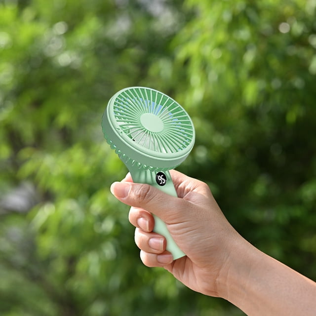 Boovnll Portable Fan, Adjustable High Speed USB Rechargeable Digital Display Fans Lightweight Compact Handheld Fan for Outdoor, Travel, Camping, Vacation, Summer Gift, Mini Fan - Fan
