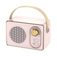 thumbnail image 2 of Latrodar Wireless Retro Bluetooth Speaker Outdoor Plug-in U Elaborately Made eaker Computer Audio Pink 7.2x5.2 Inch Home Decor, 2 of 5