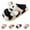 Black, variant on Xfvqtps Fuzzy Cow Slippers for Women Men Fluffy Plush Cozy Cotton House Slippers for Indoor Bedroom Warm Furry Slipper for Winter Spring Fall Black