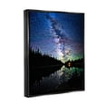 thumbnail image 3 of Stupell Industries Nebula Over Lake Landscape Nature Photography Black Floater Framed Art Print Wall Art, 25 x 31, 3 of 9