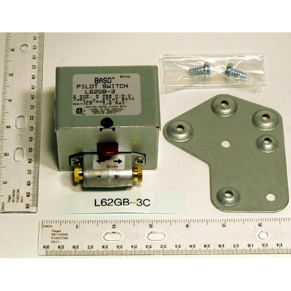 Baso L62GB-3C Pilot Switch Manual Reset W/100% Shutoff
