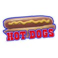 thumbnail image 1 of SignMission D-DC-8-Hotdogs2 Hot Dogs Ii Concession Decal Sign - Stand Cart Dog Vendor, 1 of 1