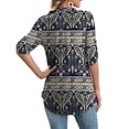 thumbnail image 3 of a.Jesdani Womens Plus Size Tunic Tops 3/4 Roll Sleeve V Neck Casual Blouses m-4x, 3 of 8