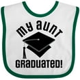 thumbnail image 3 of Inktastic My Aunt Graduated Niece Nephew Boys or Girls Baby Bib, 3 of 4
