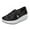 Black, variant on OAVQHLG3B Women's Slip On Shoes Women Low Wedges Rocking Shoes Walking Casual Sports Shoes