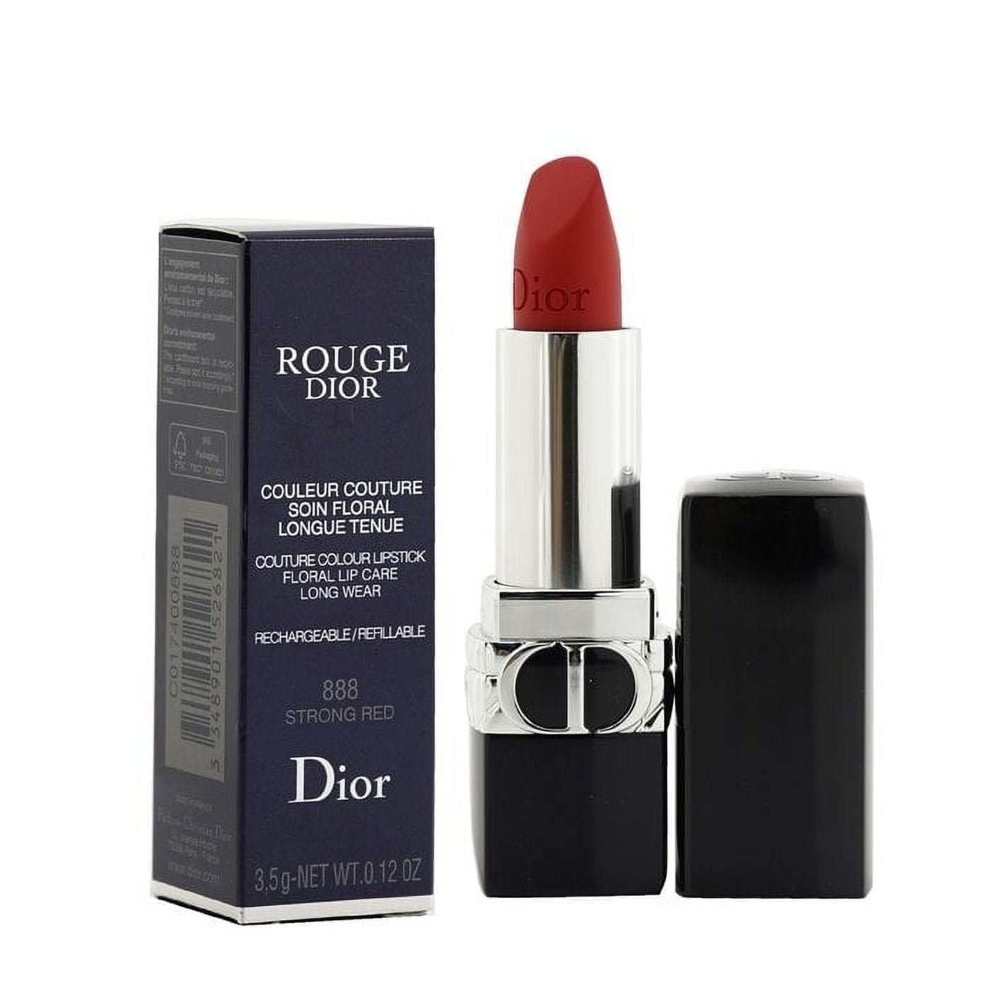 Rouge Dior Couture Colour Refillable Lipstick - # 888 Strong