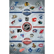 NHL Logos Poster Amazing Collage New 22x34
