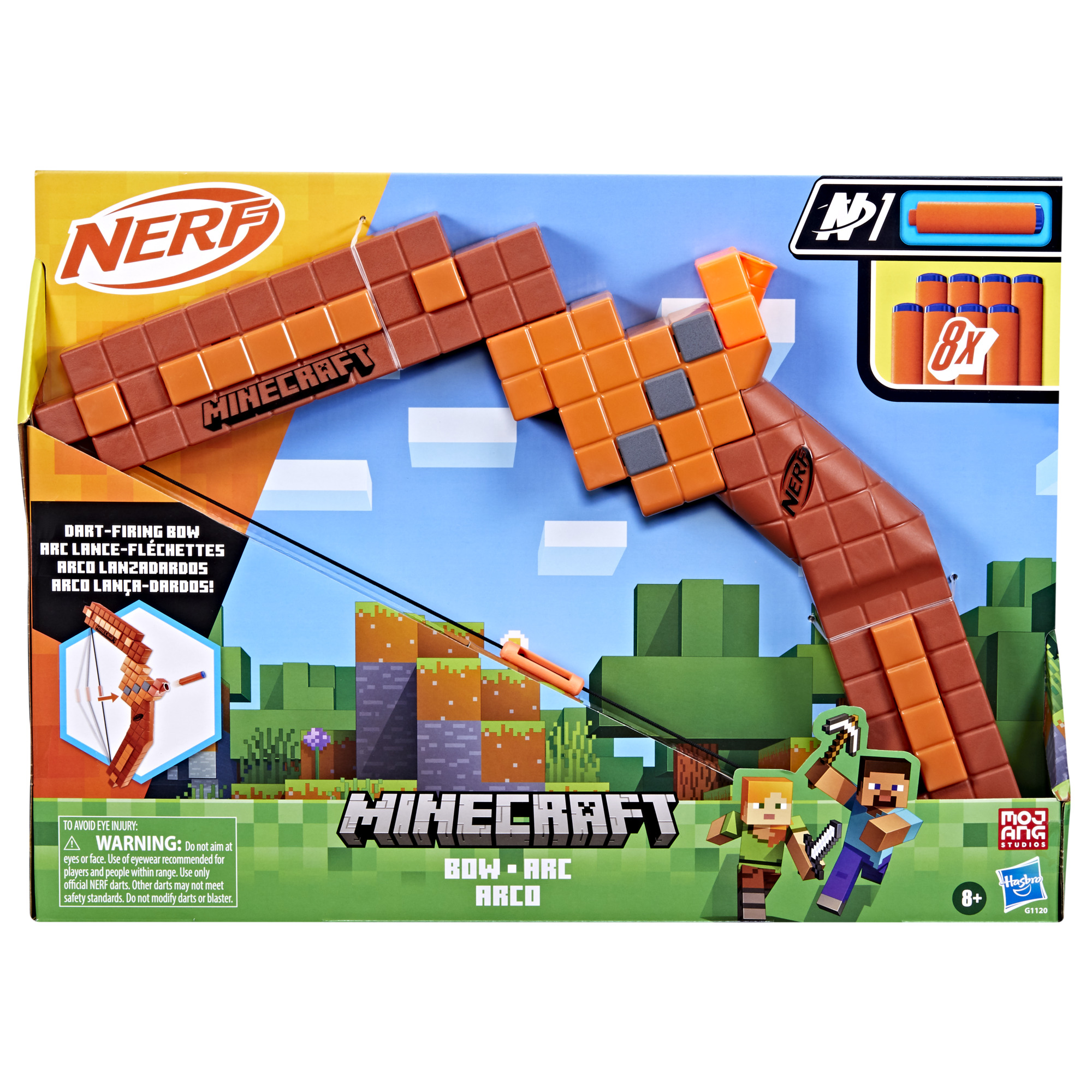 Nerf Minecraft Bow Dart Blaster with 8 Darts photo 2