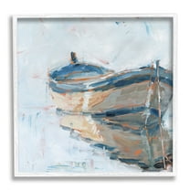 Stupell Industries Abandoned Paddling Watercraft Quiet Icy Ocean,12 x 12, Design by Ethan Harper