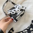thumbnail image 3 of Bolsa de cuero de PU con cadena acrílica para mujer, cruzados de hombro con patrón Animal Tmvgtek Para Estrenar, 3 of 9