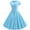 Sky Blue, variant on Ichuanyi Women Vintage Short Sleeve Swing 50s Housewife Casual Evening Party Prom Dress