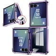 thumbnail image 2 of ELEHOLD Plating Clear Case for Samsung Galaxy Z Flip 7 2025, with Four-Cornered Shockproof Protection Transparent Electroplated Shell for Samsung Galaxy Z Flip 7 2025,Black, 2 of 9