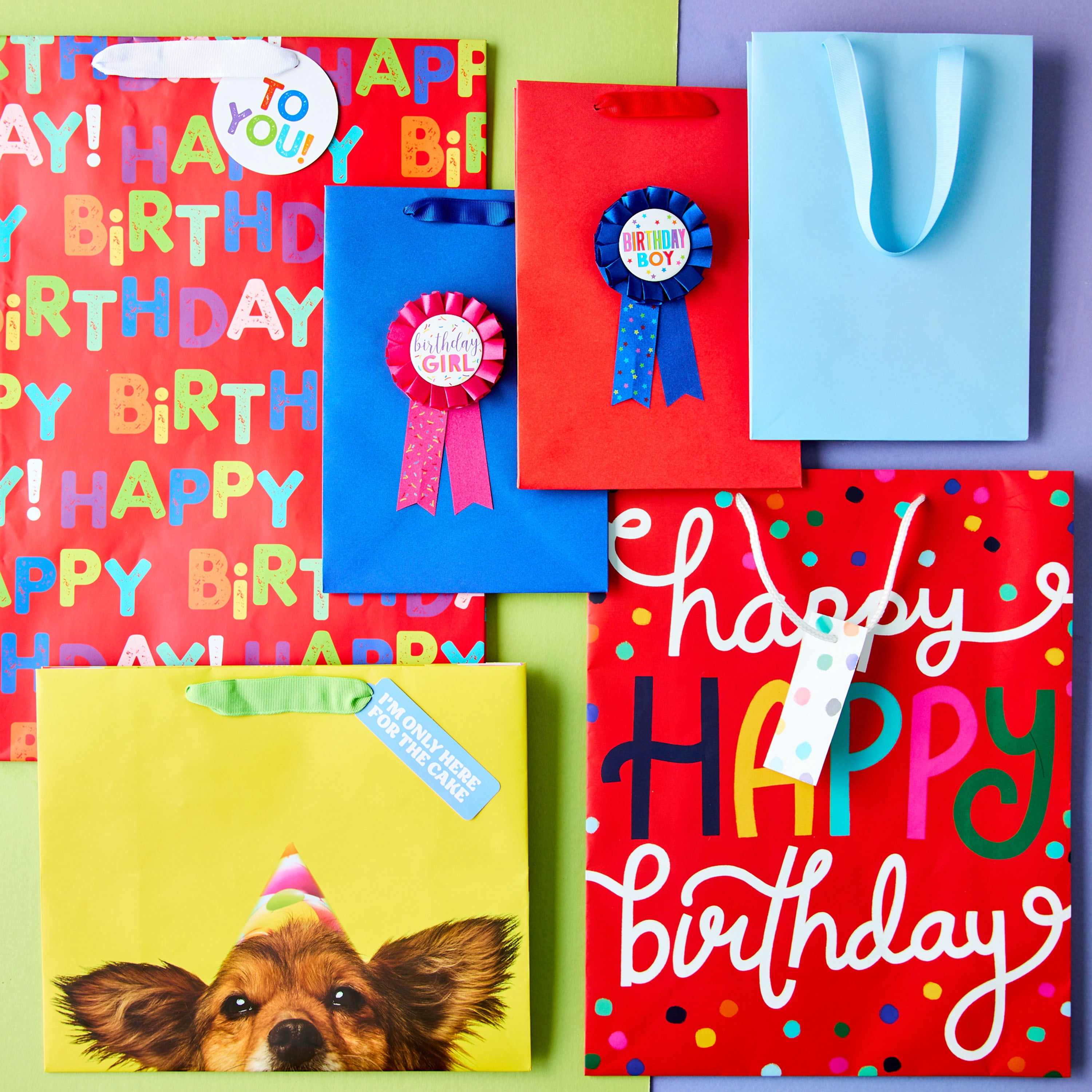 Large Red Gift Bags, 7" x 10", 3 Count, by Way To Celebrate