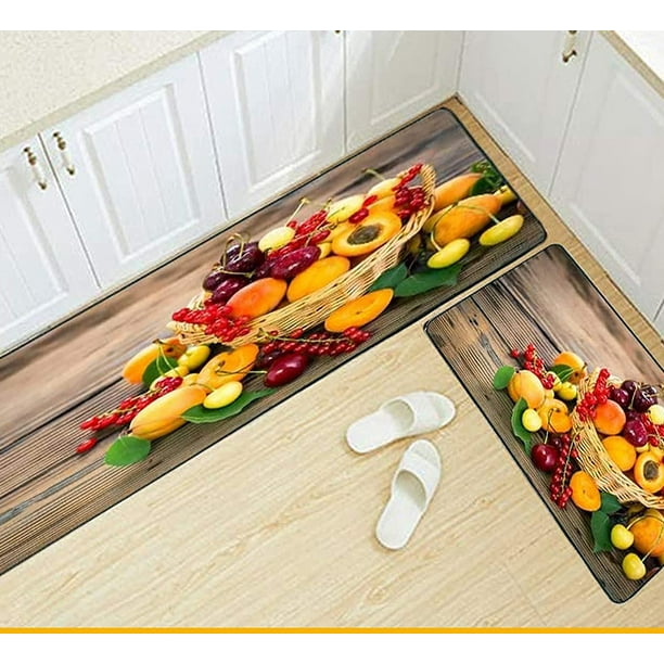 Comfort Kitchen Mat Set of 2, AntiFatigue Kitchen Rugs