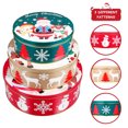 thumbnail image 4 of IFANLANDOR 3pcs Cookie Containers Assorted Color Storage for Christmas Family Gifts, 4 of 8