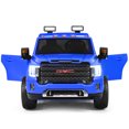 thumbnail image 5 of Topbuy 2-Seater Licensed GMC Sierra Denali Kids Ride on Truck Electric Vehicle Blue, 5 of 6