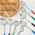 thumbnail image 4 of Portion Control Serving Utensil Set - Bariatric Surgery Must Haves - 8 Pack restaurant Serving Utensils - Gastric Sleeve, Weight Loss, Home Cooking, Bariatric Measuring - 4 Solid and Perforated, 4 of 8