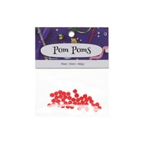 PA Ess Pom Pom 3mm 40pc Red