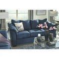 thumbnail image 4 of Bowery Hill Contemporary Fabric Full Sleeper Sofa in Blue Finish, 4 of 5