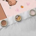 thumbnail image 4 of Erosebridal Monogrammed L Black Out Curtains for Kid, Capybara Lover Curtains Pack of 2 (42x63 Each), 4 of 6