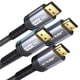 thumbnail image 1 of Adaptador de cable DisplayPort a HDMI 4K UHD, 6.6 pies, paquete de 2 unidades, JSAUX, 1 of 7