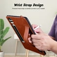 thumbnail image 5 of Slim Case for Samsung Galaxy Tab S10+ Plus/S9+ Plus/S8+ Plus/S7+ Plus/S7 FE, Shockproof Hand Strap Stand Lightweight Bumper Thin Cover for Galaxy Tab S10+ 5G/S9+ 5G/S8+ 5G/S7+ 5G/S7 FE 5G,Brown, 5 of 7