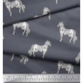 thumbnail image 3 of Soimoi Cotton Voile Fabric Horse Block Print Fabric by Yard 42 Inch Wide, 3 of 3