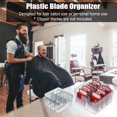 thumbnail image 4 of Plastic Blade Organizer for 8 Blades Storage Case Rack Clipper Comb Holder, 4 of 7