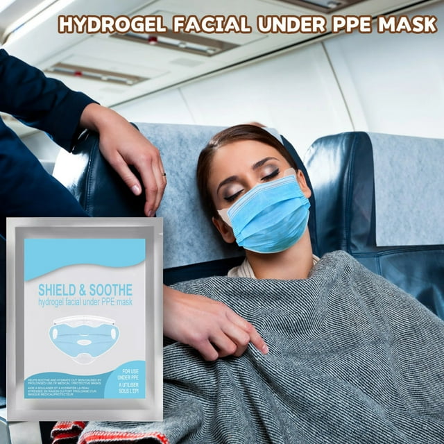 PVCS sous-Masque, Masque Facial en Hydrogel pour Femmes à Porter sous un Masque, Doublure de Masque Rafraîchissante, Prévenir le Maskne, Frais, Propre