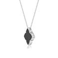 thumbnail image 2 of Black Onyx Evil Eye Pendant Necklace for Women in 925 Sterling Silver with White Sapphire on 18 Inch Long Adjustable Chain Lobster Claw by Lavari Jewelers, 2 of 4