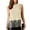 Beige, variant on Women's New Solid Color Crew Neck Pullover Sequin Fringe Casual Top Spring Tops for Women Red L