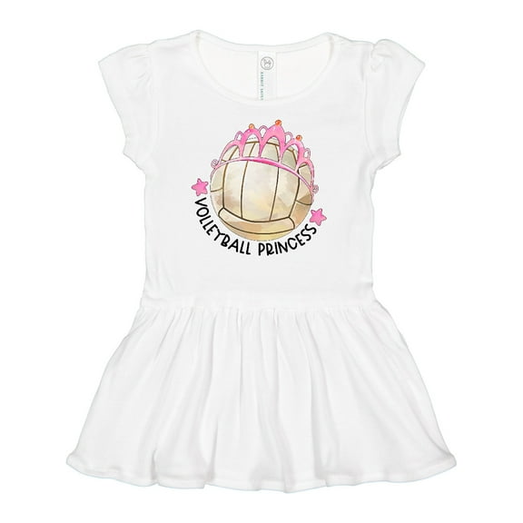 Inktastic Volleyball Princess- Tiara Girls Baby Dress