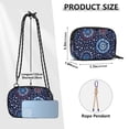 thumbnail image 4 of FORMRS Mini Crossbody Bag for Women Adjustable Shoulder Rope Travel Casual Phone Purse, Blue Fireworks Pattern, 4 of 7